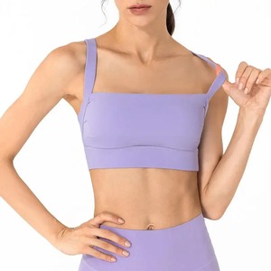 Soutien-gorge de sport pour femme personnalisable de haute qualité, grande taille, très élastique, pour la course et le yoga, absorption des chocs, maintien élevé à l'avant, séchage rapide - Product Image 2