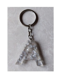 Jewelry Accessories Resin Keychain Gift Handmade Handcrafted <b>Couples</b> Keychain Glitter Epoxy Hologram Technique Light Weight - Product Image 1