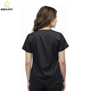 <b>Scrub</b> <b>Tops</b> for Women Soft Stretch V-Neck Medical <b>Scrub</b> <b>Top</b> with Pockets - Product Image 2