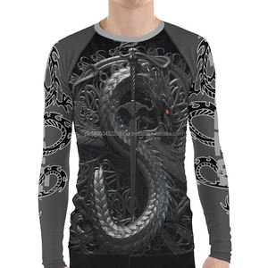 Protección personalizada de manga larga para hombres, protección contra sarpullidos, diseño de agujeros, manga larga, protectores contra sarpullidos personalizados para hombres - Product Image 4