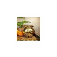 Pooja Lota en laiton, Peetal Kalash Lota Pital pour la Pooja et la Puja, article décoratif pour la maison et les festivals