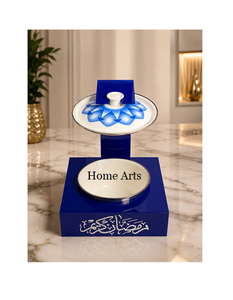 Attractive Design Customized Shape Chafing Dish Iron Blue And White Color <b>Eid</b> Buffet Serveware For Ramadan Special - Product Image 1
