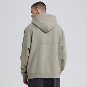 Sweat à capuche surdimensionné en polaire de haute qualité sweat unisexe pull à capuche hommes sans ficelle sweat à capuche avec logo personnalisé vierge - Product Image 3