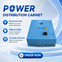 Armoire de distribution électrique industrielle basse tension IP54 en acier, coffret électrique RAL5024, boîte de distribution personnalisable OEM