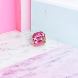 Anillo de turmalina rosa, piedra de turmalina natural, gema suelta para la fabricación de joyas, gema de cristal facetada - Product Image 2