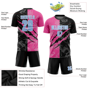 Conjunto de Uniforme de Fútbol Ligero Sublimado Personalizado, Transpirable y Antibacteriano, para Equipos de Fútbol Adulto, Uniforme de Entrenamiento - Product Image 5