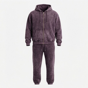 Anti Wrinkle Men Acid Wash <b>Tracksuit</b> Premium Latest Designs Hot Selling Fully Customized Activewear Lounge Apparel - Product Image 1