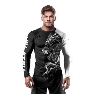 เสื้อแรชการ์ดแบบสั่งทำจากโรงงาน สำหรับทุกเพศ ป้องกันรังสียูวี UPF 50  แบบสลิมฟิต ป้องกันการระคายเคือง  ขายส่งแบบ OEM - Product Image 2
