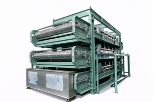 Système de filtration à cartouche industriel 4 m² 500 L/h Raccord à bride Élimination des particules Cadre vert Barrières jaunes - Product Image 2