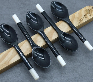 ช้อนเขาควายช้อนช้อนแบบแบนสีธรรมชาติ - Product Image 2