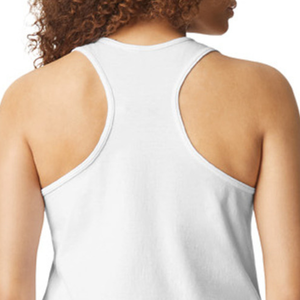 เสื้อกล้ามทรง Racerback สีขาวสำหรับผู้หญิง ยี่ห้อ CVC รุ่นพรีเมียม เสื้อแขนกุดสำหรับออกกำลังกาย น้ำหนักเบา เหมาะสำหรับวิ่ง ฟิตเนส และเล่นกีฬา - Product Image 4