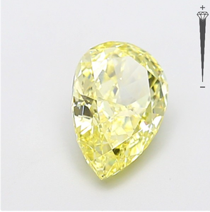 Diamante Cultivado en Laboratorio con Certificación IGI, 2.05 CT, Corte PEAR MODIFIED, Color Amarillo Fantasía, Claridad VS1, CVD LG 795645753 para Joyería ROYALGEM - Product Image 2