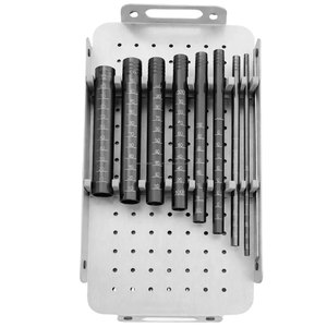 กล่องฆ่าเชื้อสำหรับระบบเครื่องมือผ่าตัดแบบท่อ รุ่น WPS-MTRS-01 ของ WORLD PRECISION SURGICAL ทำจากสแตนเลสสตีล - Product Image 2