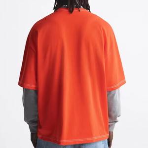 T-shirt Streetwear DTG de haute qualité à épaules tombantes, grammage lourd 280g, respirant, écologique, coupe classique, en polyester/coton - Product Image 3