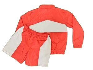 Ensemble veste et short unisexe, tenue unisexe, vêtements de sport, coupe-vent, streetwear, ensemble short vintage rétro, tissu nylon froissé - Product Image 5