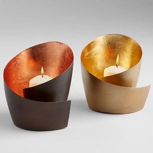 Porte-bougie chauffe-plat en fer forgé fait main, centre de table décoratif pour mariage et décoration intérieure, vente en gros - Product Image 1