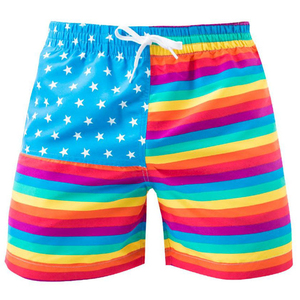 Hot Selling <b>Men's</b> Casual 100% Cotton Quick Dry Lightweight Board Shorts Swim <b>Trunks</b> for Boys Summer Beach - Product Image 4