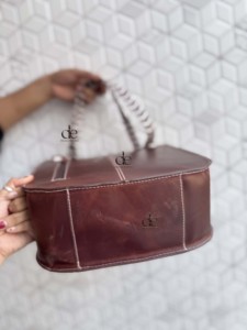 2026 New Designer Hand Tooled Leather Hand Printed With Saddle Blanket Tote <b>Bag</b> Hot Sale Brown Colour Women's Daily Use Handbag - Product Image 5