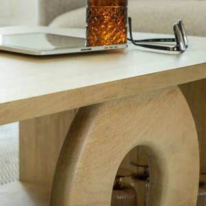 Mesa de centro Vandana Nimbus Vista de madera de mango - Product Image 2