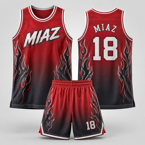 Conjunto de Camiseta y Pantalones Cortos de Baloncesto MIAZ Sublimados, Degradado Azul Blanco 15, Ropa Deportiva Unisex para Adultos, 100% Poliéster de Secado Rápido - Product Image 6