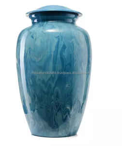 โกศโลหะอัลลอยสีเขียวคลาสสิกสำหรับผู้ใหญ่ที่ระลึกการเผาศพสไตล์อเมริกัน - Product Image 3