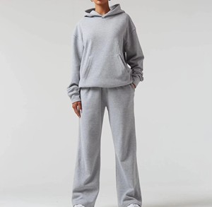 Pantalon de survêtement ample pour femme en molleton doux – Vente en gros, directement de l'usine - Product Image 6