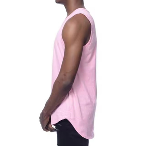 Camiseta sin mangas casual ajustada para fitness, estilo hip hop, ropa de gimnasio, secado rápido, al por mayor, para hombre - Product Image 4