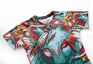 T-shirt imprimé 3D pour homme, style streetwear décontracté, col rond, manches courtes, impression intégrale 3D par sublimation - Product Image 5