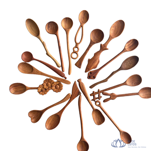 [MEILLEURE NOTATION] |   Cuillère en bois artisanale pour café, thé, épices, miel, mélange et consommation – Vaisselle de cuisine en gros du Vietnam - Product Image 1