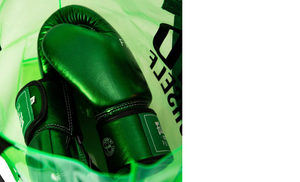 Fairtex Boxing <b>Gloves</b> Green Leather Hook Loop Closure <b>Moisture</b> Wicking Breathable Full Finger Adult Training Gear Martial Arts - Product Image 5