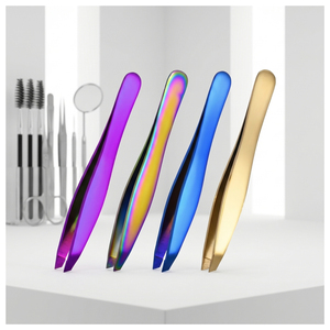 Pinzas para Cejas de Calidad Profesional, Ergonómicas, de Acero Inoxidable, con Agarre Fuerte, Herramienta de Depilación para Salón y Uso Doméstico - Product Image 1
