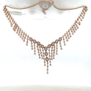 Conjunto de Collar y Aretes de Oro Rosa de 18K - Product Image 6