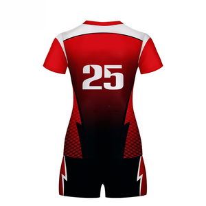 Uniformes de Voleibol Personalizados Hechos en Fábrica, Ropa Deportiva para Equipos, Sublimación Profesional, Uniforme de Voleibol de Alta Calidad para Adultos - Product Image 3