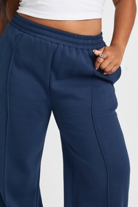 <b>Women</b>’s Navy Blue Wide <b>Leg</b> Sweatpants High Waist Casual Loose Fit Lounge Trousers <b>Straight</b> <b>Leg</b> <b>Jogger</b> Pants Fashion Wholesale - Product Image 4