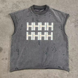 Camiseta sin mangas de algodón con estampado gráfico para hombre, cuello redondo, alta calidad, para todas las estaciones, ideal para entrenamiento, 2026, a bajo precio. - Product Image 4