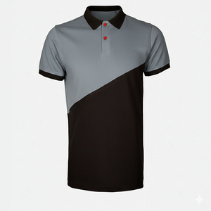 Polo pour homme à manches courtes en tricot, couleur contrastée, décontracté, pour le golf, logo personnalisé, service OEM - Product Image 5