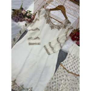 ชุดเสื้อและ Sharara ที่สวยงามของผู้หญิงพร้อม dupatta ที่สวยงามสำหรับงานปาร์ตี้ - Product Image 6