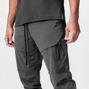 Men Running Training Gym Straight Leggings Trackpants Jogger <b>Drawstring</b> Skinny <b>Trousers</b> Cargo Pants With Pocket Breathable Pants - Product Image 4