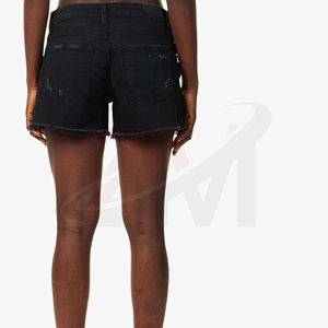 Pantalones Cortos de Mezclilla de Cintura Alta para Mujer, Corte Holgado, Lavado Suave, Ropa Casual de Verano, Colección de Moda Urbana - Product Image 5