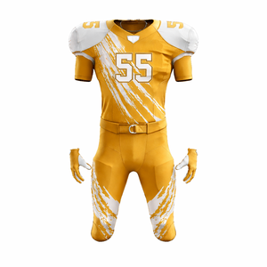Fournisseur OEM d'uniformes de football américain respirants et personnalisés pour les équipes, les clubs, les écoles, vente en gros de maillots et de pantalons à étiquette privée - Product Image 4