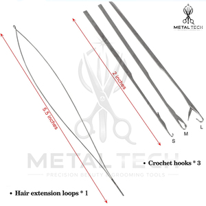 High Quality Hair Extension Pulling Loop <b>Needle</b> Wire Threader Tool For Micro Ring <b>Bead</b> Installation Salon DIY Accessories - Product Image 3
