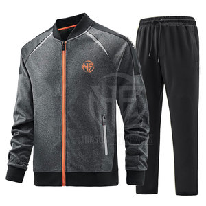 Ropa Casual de Marca Privada, Último Diseño, Conjuntos Deportivos con Cremallera, Venta al Por Mayor OEM, Conjuntos Deportivos de Manga Larga con Cremallera para Hombre - Product Image 3