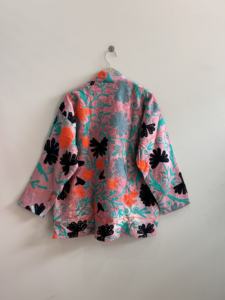 Veste kimono vintage de style indien Banjara, faite à la main, en tissu Kantha, recyclée - Product Image 6