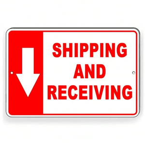 Panneau de signalisation en métal robuste CIFbuy pour expédition et réception TikTok pour le service de retrait Temu, équipement de manutention et de stockage - Product Image 2