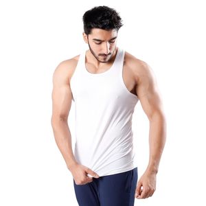 <b>Men's</b> <b>White</b> Sleeveless Gym <b>Vest</b> Lightweight Casual Sports Tank Top Breathable Muscle Shirt Custom Design OEM Clothing Factory - Product Image 1
