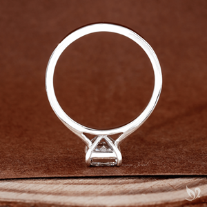 Princess Cut Lab Grown Diamond IGI Certified 1.0Ct <b>Solitaire</b> Engagement <b>Ring</b> 10k White Gold Luxury Classic Bridal Wedding <b>Ring</b> - Product Image 4