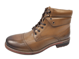 Botas Chukka de Cuero Genuino Marrón, Altura al Tobillo, Punta Redonda, Cierre con Cordones, Suela de Goma, Entresuela de EVA, Forro de Algodón Transpirable - Product Image 5