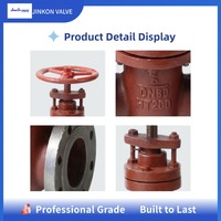 Katup Bola Besi Cor Laut CB/T465-1995 DN80 DN125 DN150 Berflens Manual untuk Kapal, Katup Air Laut, Pasokan Langsung Pabrik