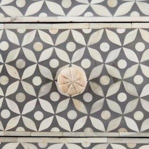 ILAHI's Bone Inlay <b>Drawer</b> Modern Design Agate Detailing <b>Storage</b> Portable Home Furniture - Product Image 2