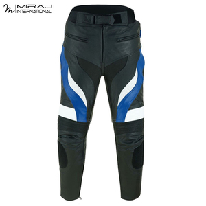 Traje de Motociclismo de Cuero de Alto Rendimiento en Color Azul y Negro para Pilotos de Carreras, Diseño Transpirable y Protector, Trajes Deportivos para Hombre - Product Image 6